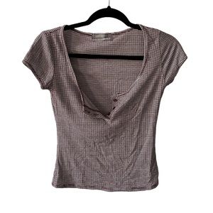 Urban Outfitters Striped Henley Tee